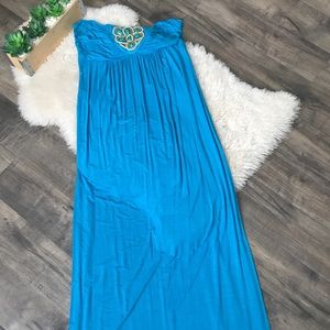 Agua blue maxi dress